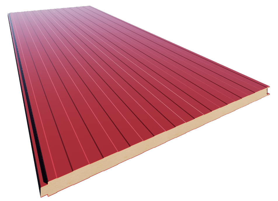 Panel 7004 Rojo Coral