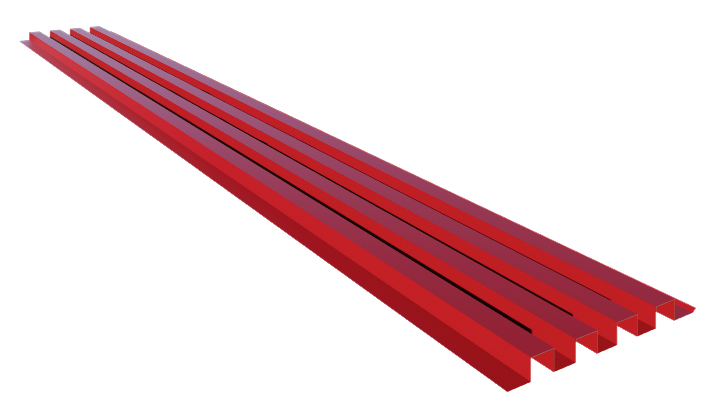 Panel 7004 Rojo Coral