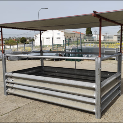 Comedero paja vacuno biondas 3mm (quitamiedos) con barras superior