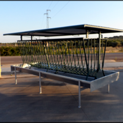 Comedero vacuno rejilla reforzada (con o sin techo)