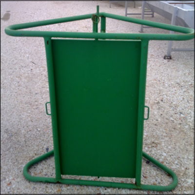 Puerta selectiva mangada porcino