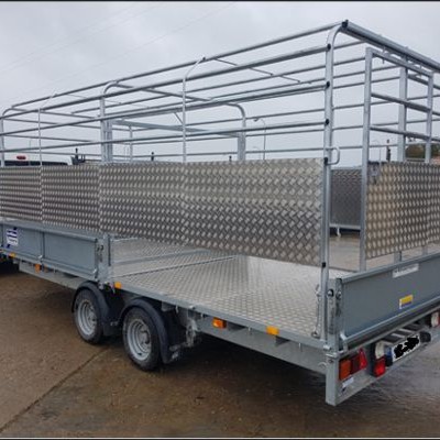 Jaula para transporte de ganado galvanizada